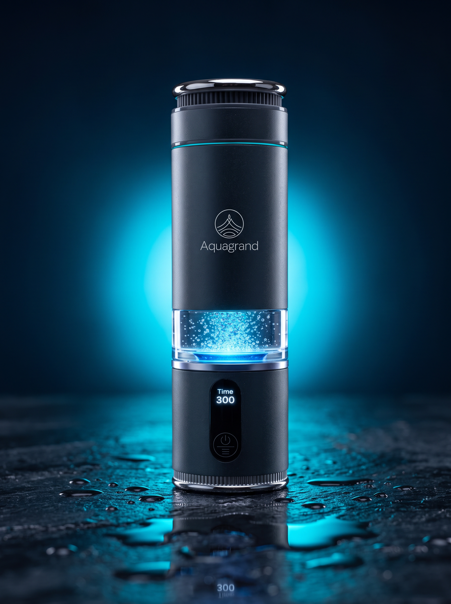 Step 3: hydrogen bubbles rise during the 5-minute cycle
