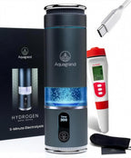 Full set: hydrogen water bottle, gift box, 4-in-1 water meter, USB-C cable and protective case
